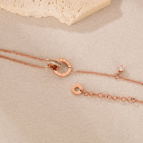 Elegante damesarmband in roségoud met premium afwerking