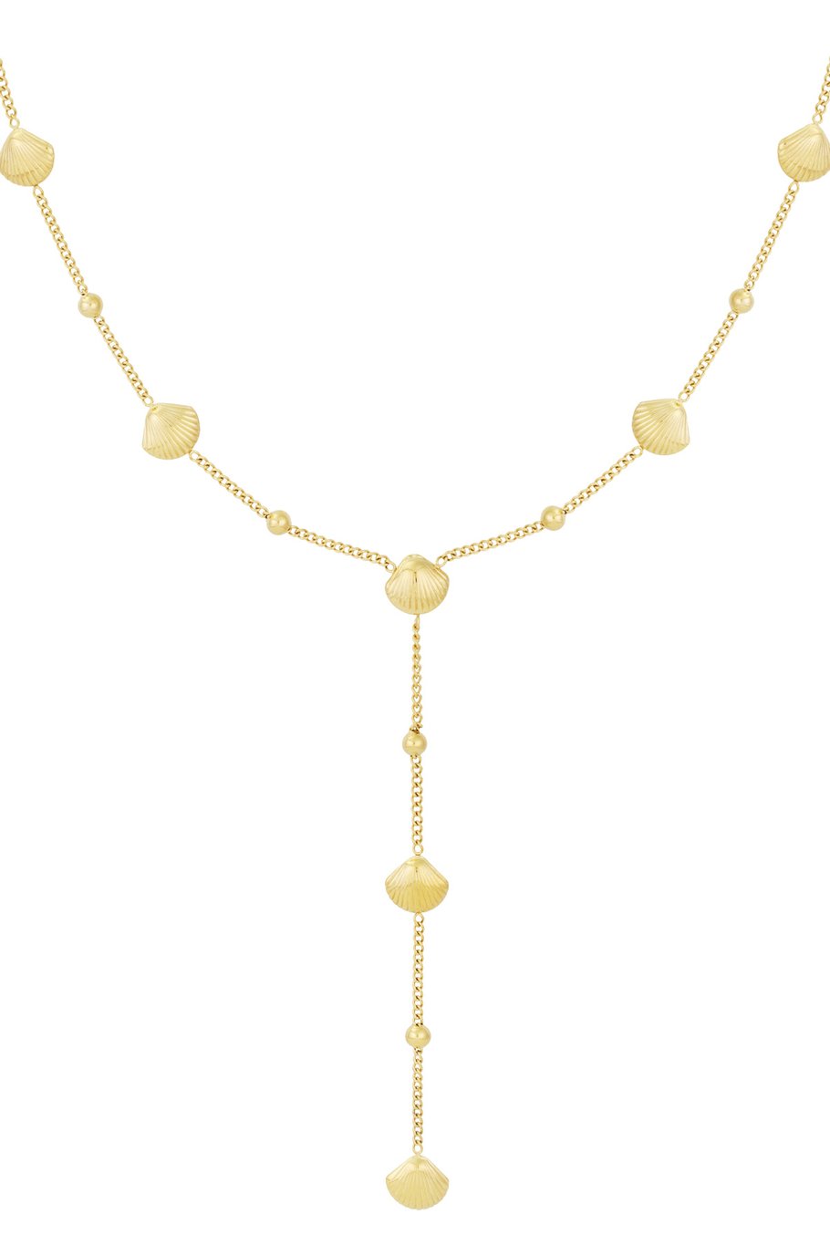 trendy dames ketting met schelpjes