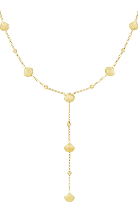 trendy dames ketting met schelpjes