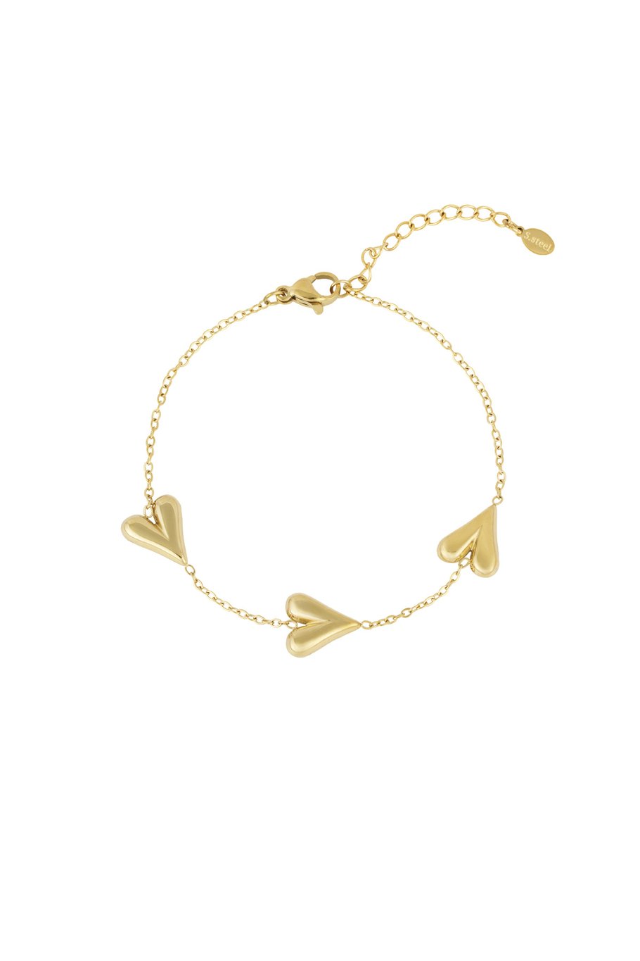 verstelbare trendy armband van roestvrij staal