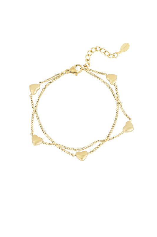 dubbele ketting armband voor dames