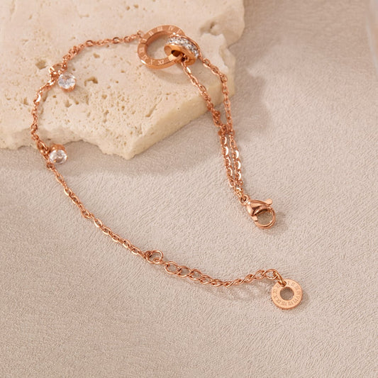 Elegante damesarmband in roségoud met premium afwerking