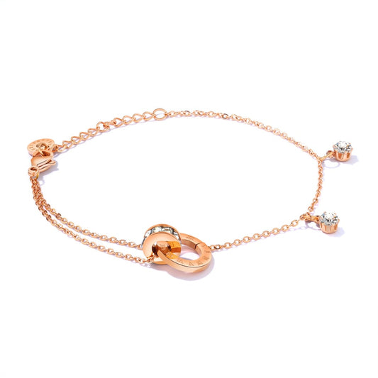 Armband met Romeinse cijfers en sprankelende details