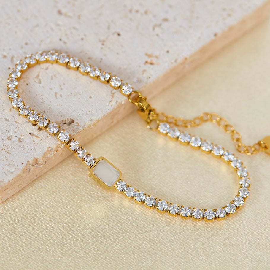 Elegant sieraad voor vrouwen – 9k goud vergulde armband