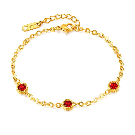 Elegante dames armband met 9k gouden plating